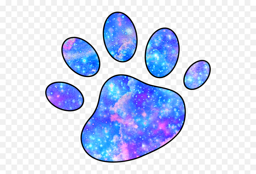 Download Galaxy Paws Pawprint Dog Cat - Galaxy Paw Print Clipart Png,Cat Paw Png