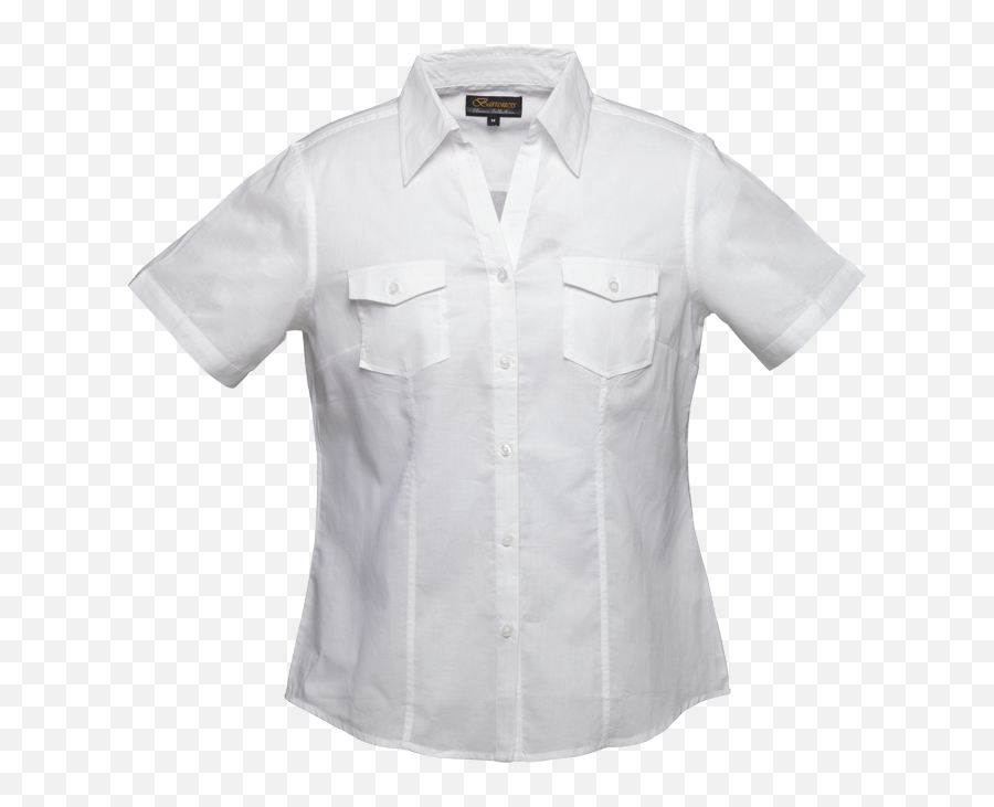 Military Short Sleeve White Png Button