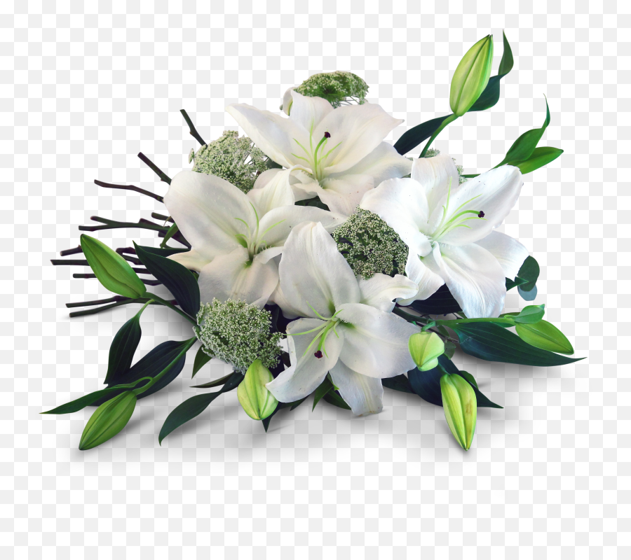 Lily Transparent Bouquet Picture 2497037 - White Lily Lily Bouquet Beautiful Flowers Png,Lily Transparent Background