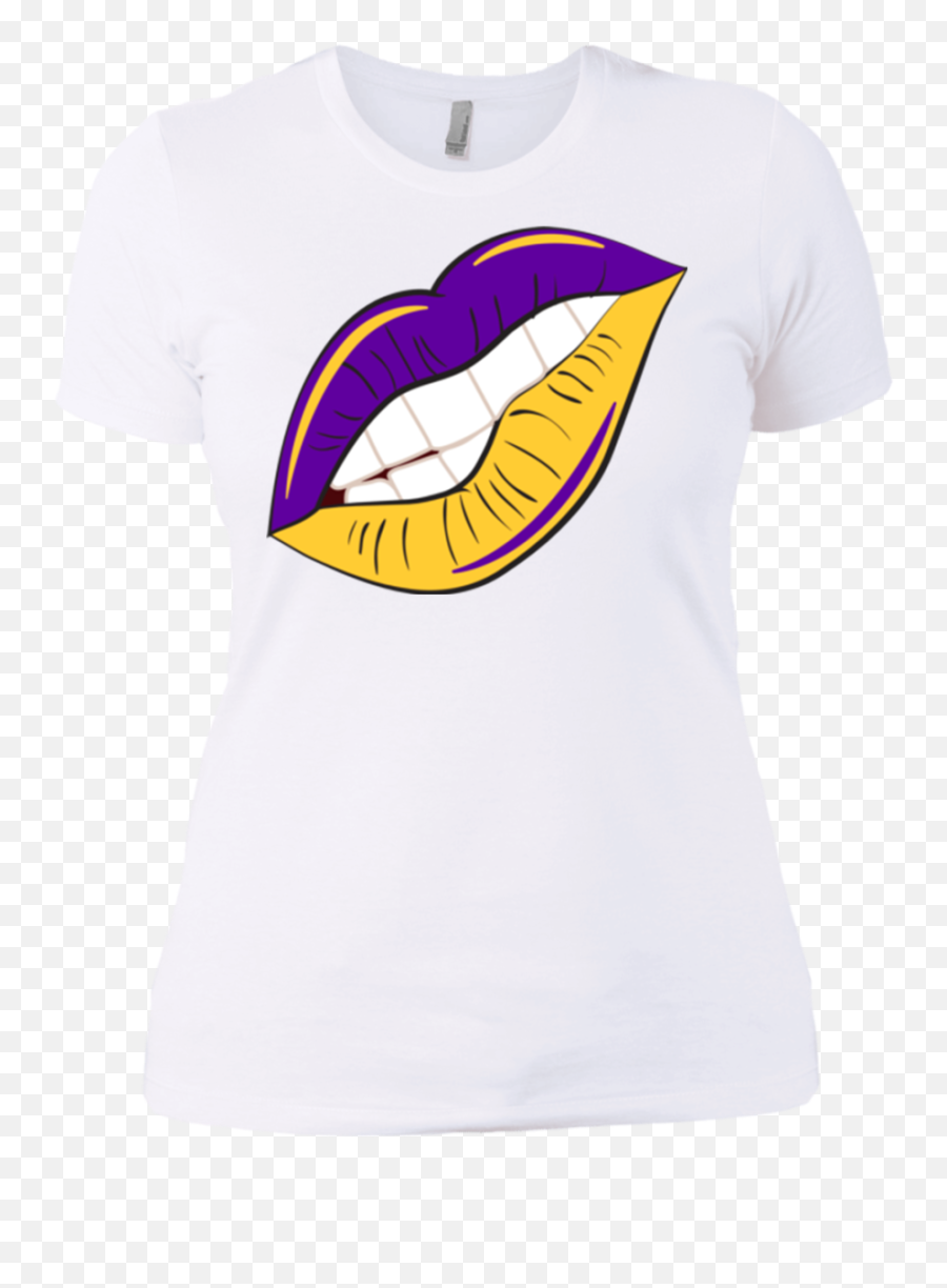 Purple And Gold Lips Slim Fit - Trumpeter Swan Png,Gold Lips Png