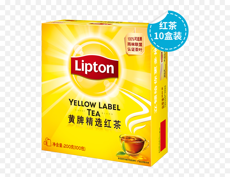 Lipton Yellow Card Selection Black Tea Bag Sri - Lipton Yellow Tea Packets 700gm Png,Tea Bag Png