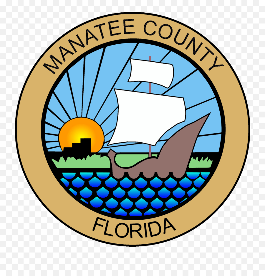 Manatee County Government Seal - Manatee Florida Png,Manatee Png