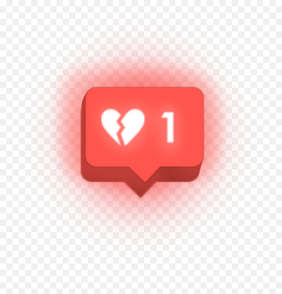 Instagram Love Icon 3d Picsart Sticker - Illustration Png,Instagram Like Icon Png