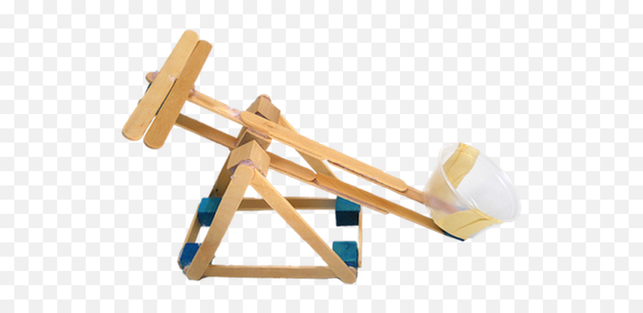 Push - Powered Catapult Project For Kids Wood Png,Catapult Png
