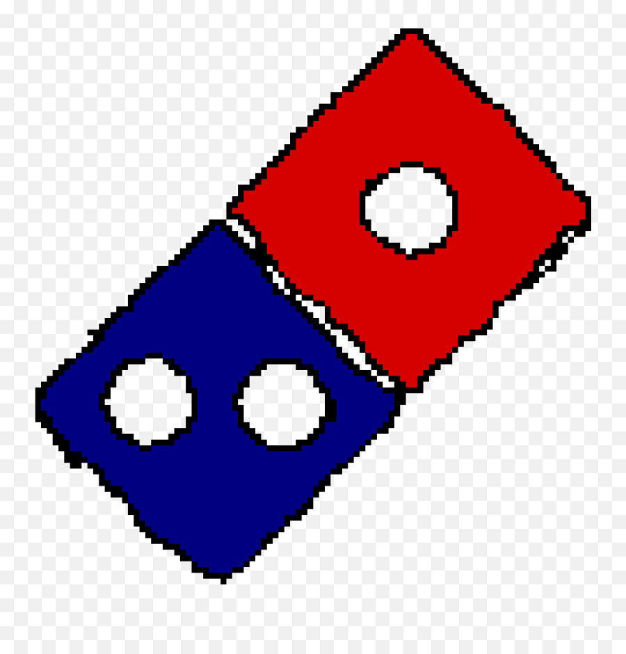 Pixilart - Dominos Pizza Logo By Chunk Hearts Png,Cartoon Pizza Logo