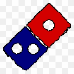 Pixilart - dominos pizza logo by chunk Hearts png