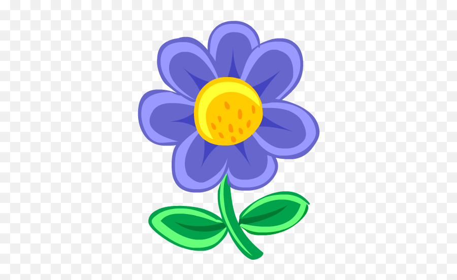Blue Flower Free Icon Of Nature Icons - Clipart Flower Drawing Png,Flower Icon Png