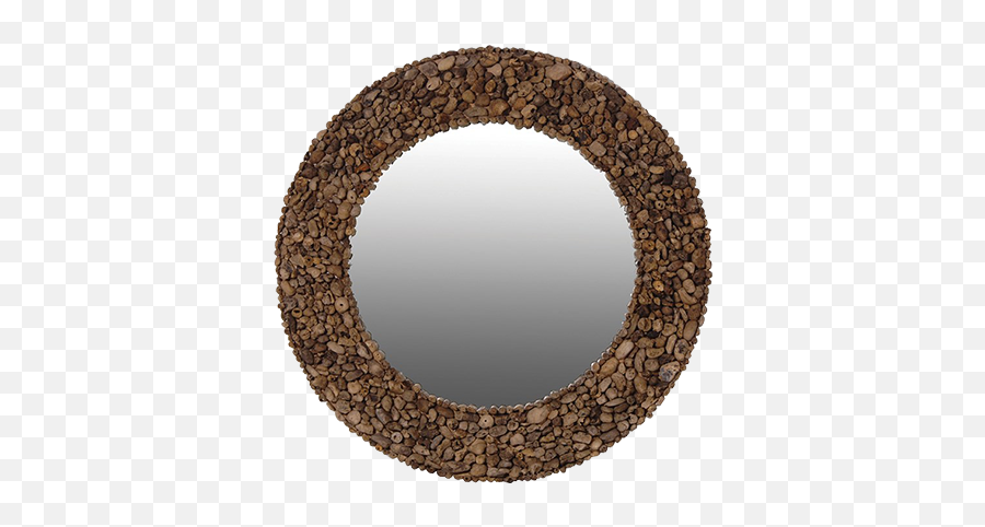 Driftwood Patchwork Mirror Unique Decorative Mirrors - Circle Png,Driftwood Png