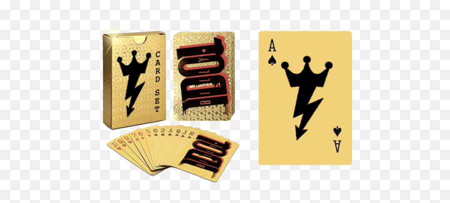 Billy Idol - Shiny Gold Logo Playing Cards Billy Idol Billy Idol Symbol Png,Gold Crown Logo