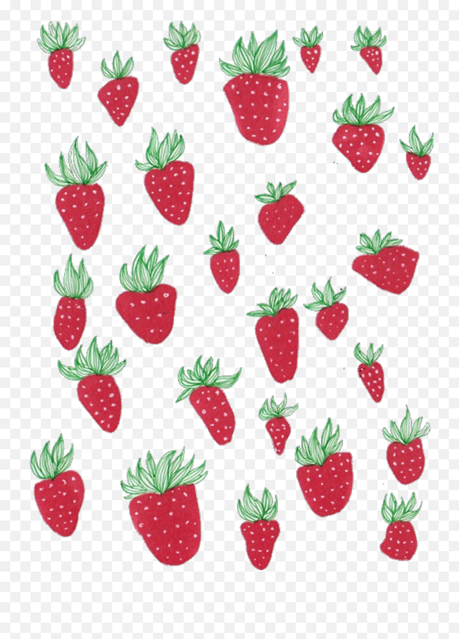 Angel Wings Png Tumblr - Drawing Strawberry Strawberry Strawberry Drawing Png,Strawberries Transparent Background