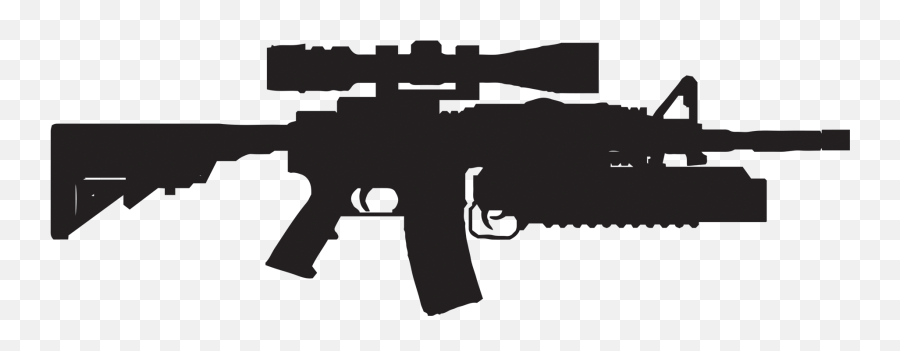 Swat M4 Transparent Cartoon - Colt M4 22lr Png,Ar 15 Transparent Background
