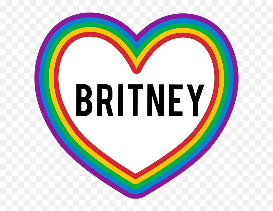 Rainbow 4 Pc Sticker Pack - Baker Street Png,Britney Spears Png