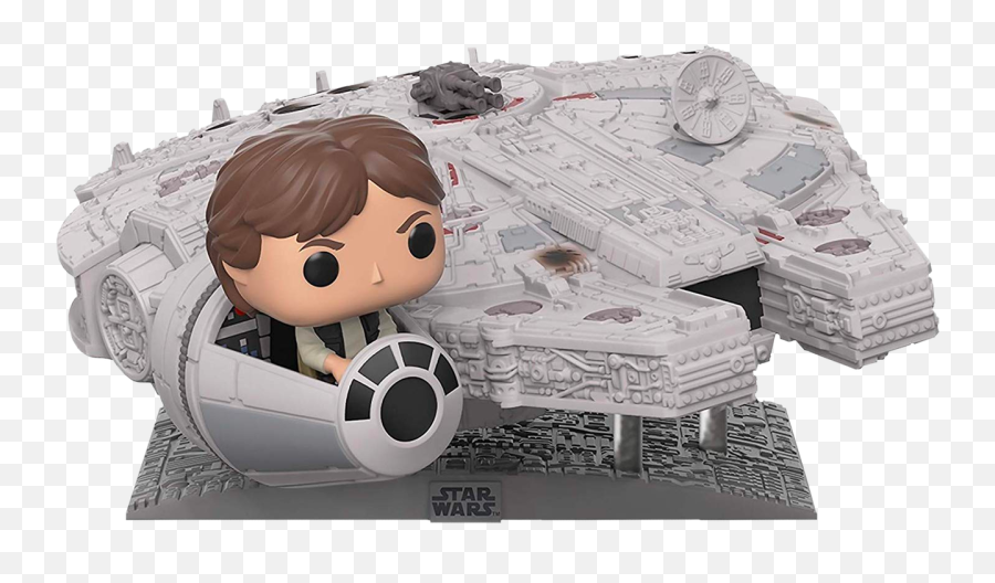 Star Wars - Han Solo With Millenium Falcon 13 Deluxe Pop Vinyl Figure Millennium Falcon Funko Pop Png,Millennium Falcon Png