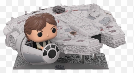 Star Wars - Han Solo With Millenium Falcon 13 Deluxe Pop Vinyl Figure Millennium Falcon Funko Pop Png,Millennium Falcon Png