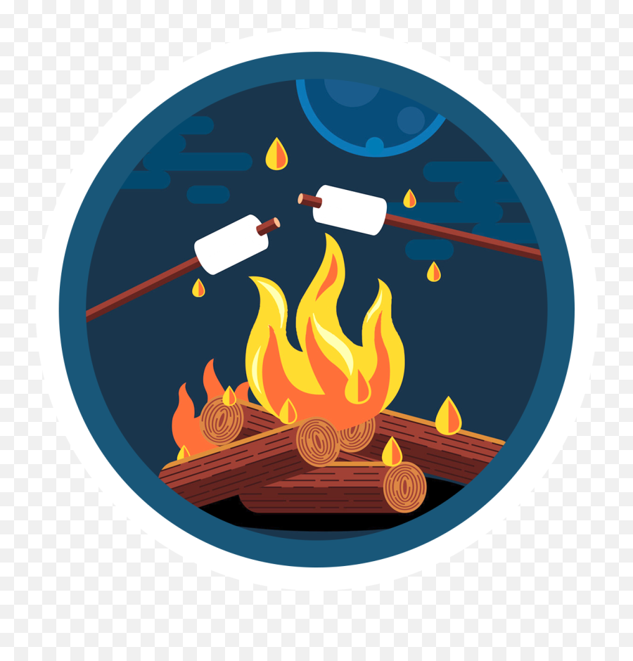 Flame Icon Png - Oaicon Circle 2082414 Vippng Campfire Illustration,Flame Icon Png