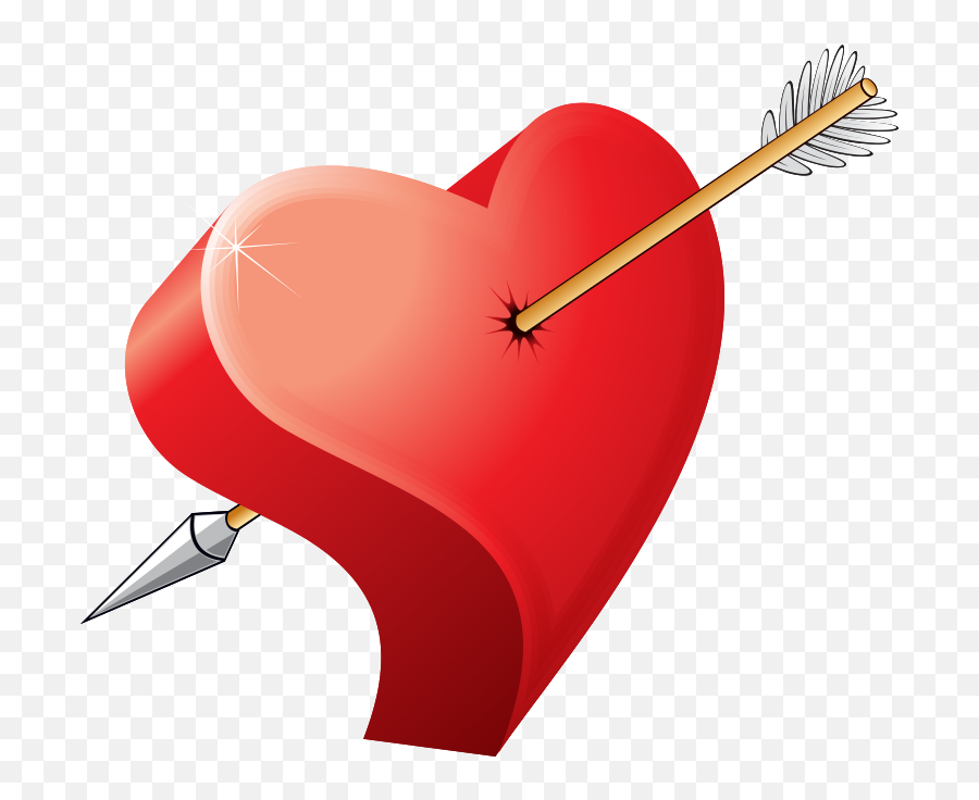 Free Flecha Del Corazón Png With Transparent Background - Heart,Flecha Roja Png