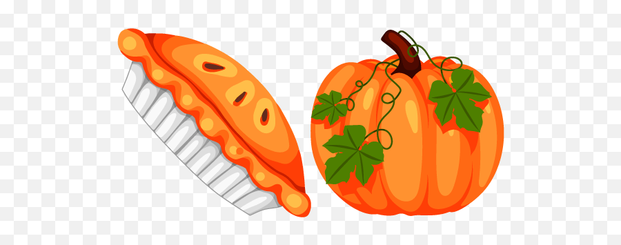 Thanksgiving Day Pumpkin Pie And Cursor U2013 Custom - Gourd Png,Pumpkin Pie Transparent