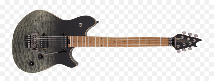 Evh Wolfgang Wg Standard Qm Baked Maple Fingerboard Black - Squier Stratocaster Affinity Hss Png,Black Fade Png