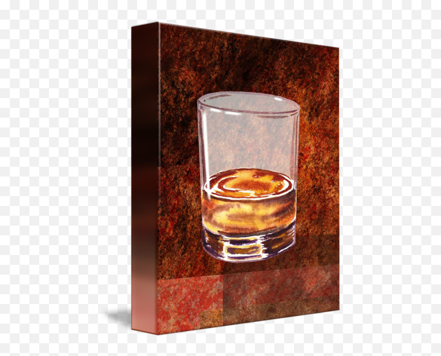 Whiskey Glass Decorative Painting By Irina Sztukowski - Whiskey Glass Painting Png,Whiskey Glass Png
