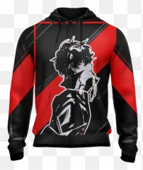 Persona 5 - Joker New Version Unisex Zip Up Hoodie WackyTee Shirt png