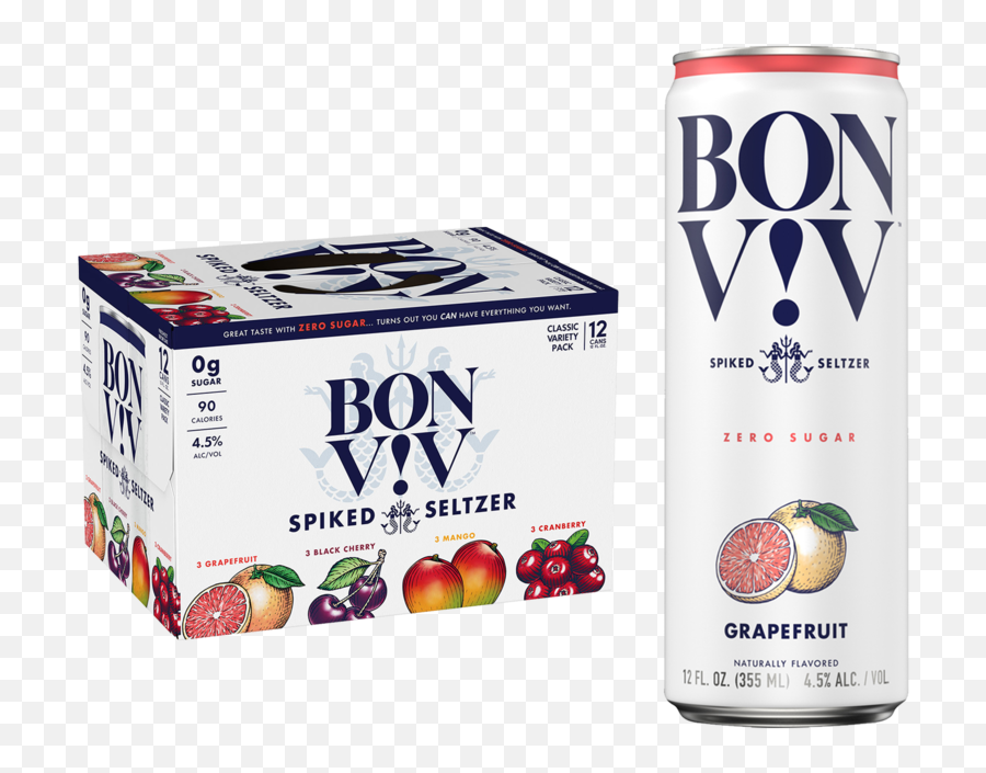 Bon Viv Spiked Seltzer Variety 12pk 12oz Can 45 Abv - Seltzer Bon And Viv Png,Sprite Cranberry Png