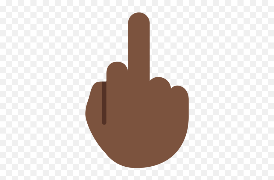 Middle Finger Emoji Transparent Png - Black Middle Finger Emoji,Finger Emoji Png