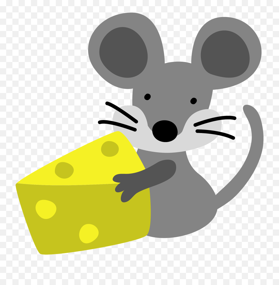 Mouse With Cheese Clipart Free Download Transparent Png - Mouse With Cheese Clipart,Mouse Animal Png