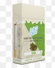 Natural High Cbd Hemp Cigarettes20ct Is U2013 Lit Pharma - Cardboard Packaging Png,Lit Cigarette Png