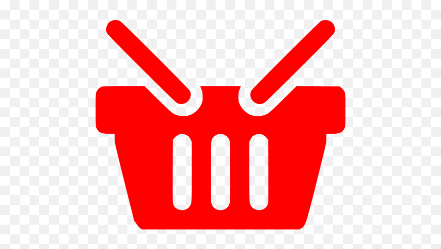 Red Shopping Basket 2 Icon - Basket Icon Png Red,Basket Icon Transparent