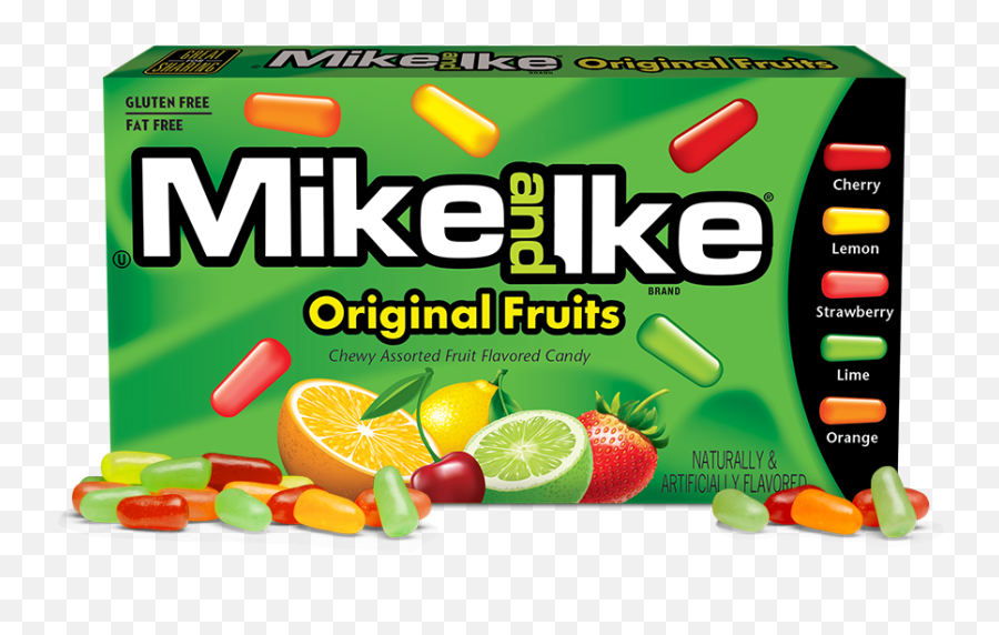Original Mike And Ike Fruits Flavors Just Born - Mike And Ike Box Png,Fruit Transparent
