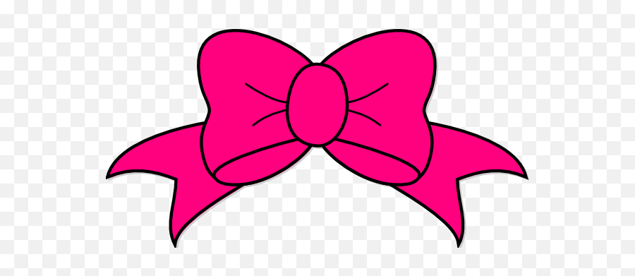 Library Of Bows Black And White Png - Pink Bow Clip Art,Hair Bow Png