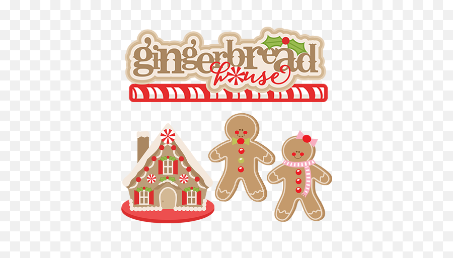 Christmas Svg Reindeer Silhouettes Deal Of The Day Miss Kate - Transparent Gingerbread House Clipart Png,Gingerbread House Png