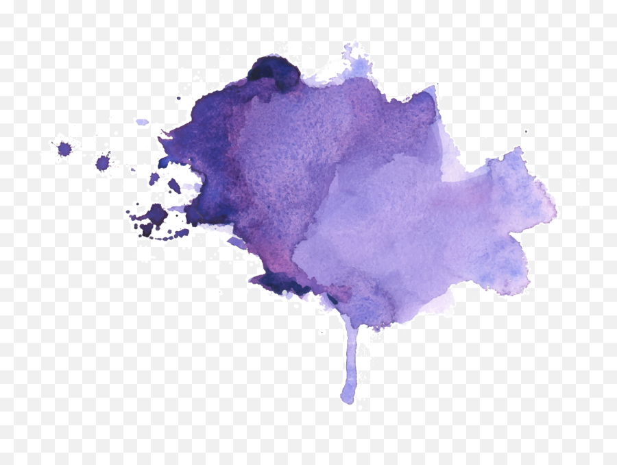 Purple Paint Splatter Png - Mancha De Acuarela Malva,Paint Splatter Icon