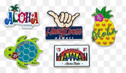 Metal Enamel Magnets - Island Memories Slipper png