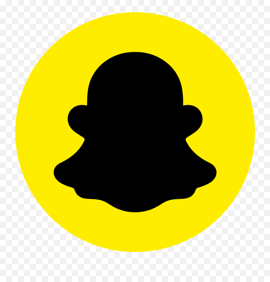 Round Snapchat Logo Png Black - Picasso National Museum,Snap Chat Icon Png
