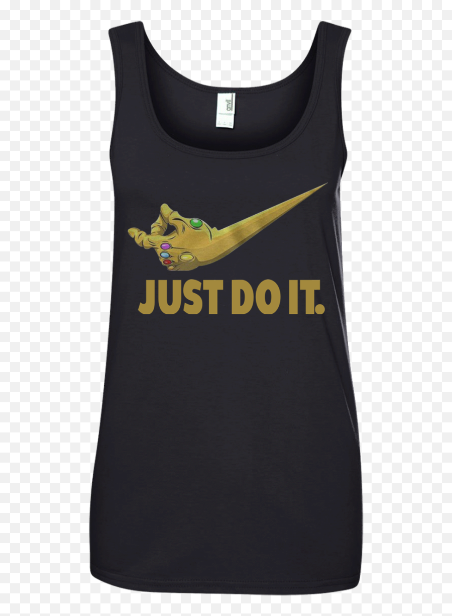 Just Do It Infinity Gauntlet U2013 Thanos Nike Logo 882l Anvil Ladiesu2019 100 Ringspun Cotton Tank Top Men - Just Do Png,Infinity Gauntlet Logo