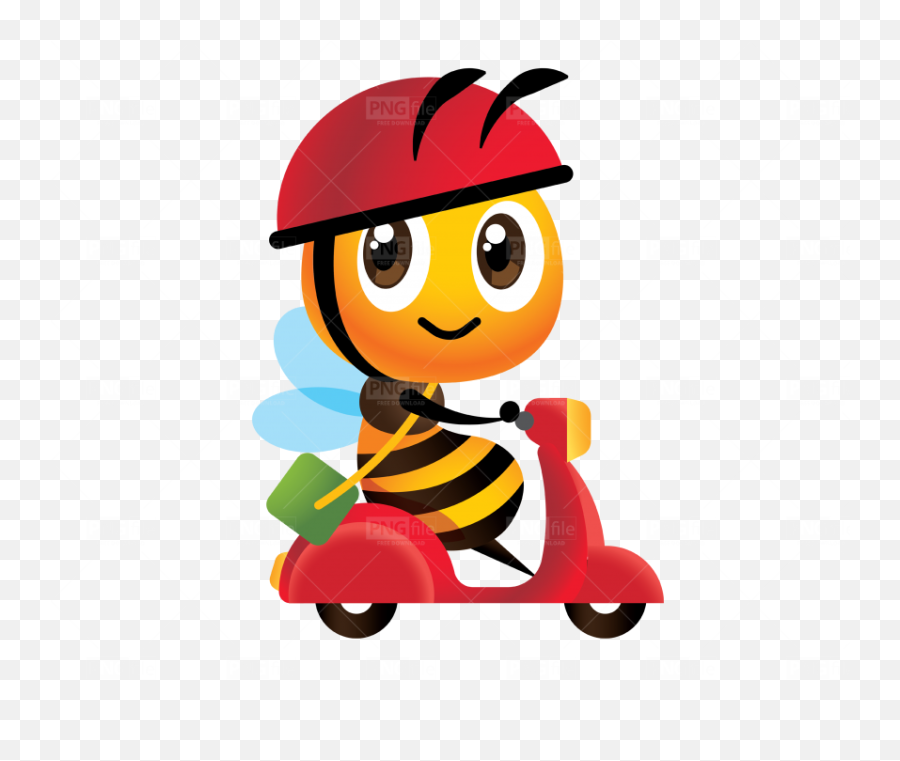 Bee Delivery Cartoon Png Free Download - Cartoon,Delivery Png