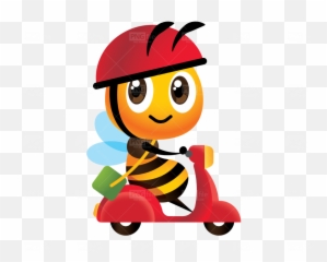 Bee Delivery Cartoon Png Free Download - Cartoon,Delivery Png