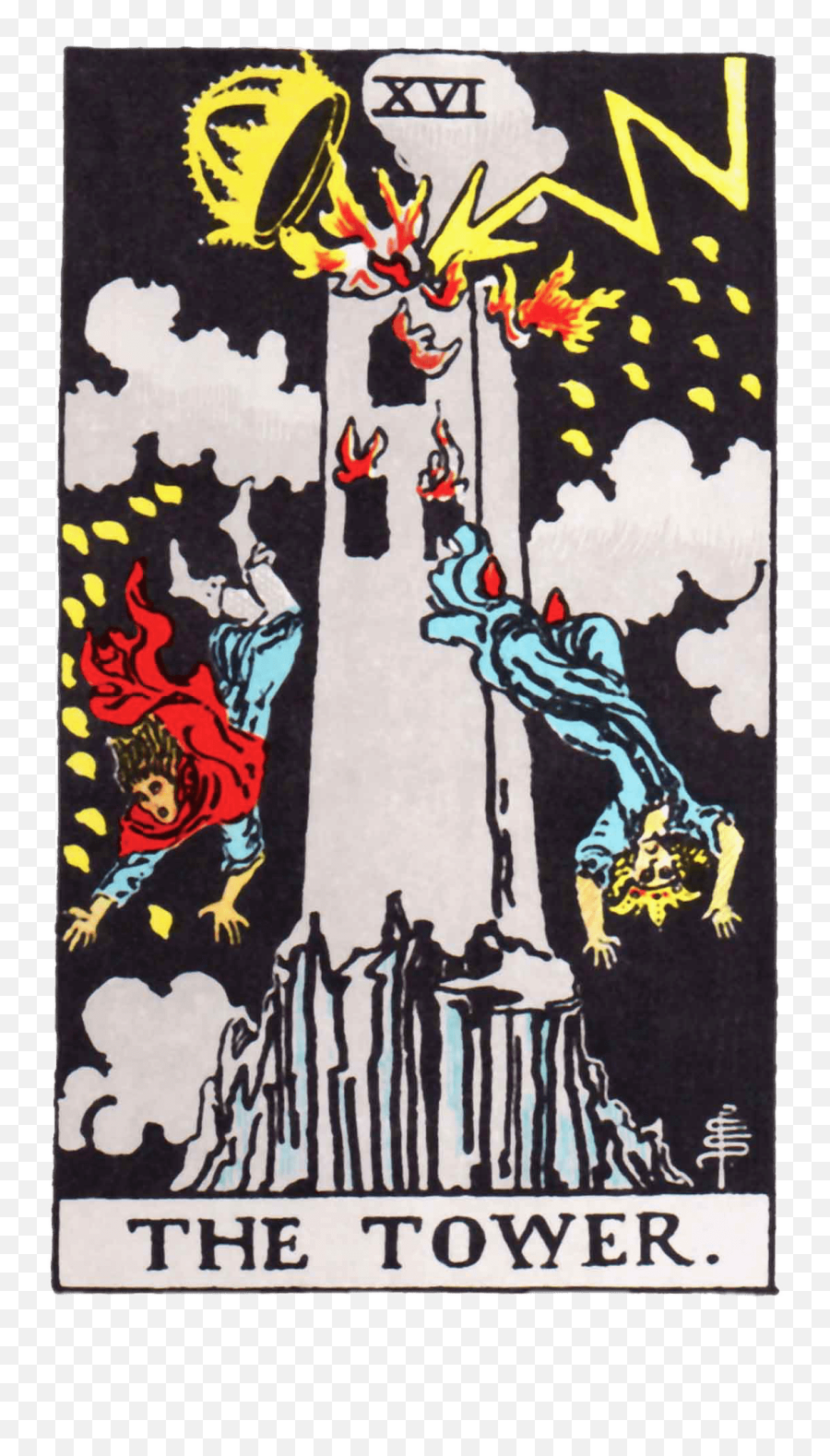 Tarot Card The Tower Transparent Png - Stickpng Tarot Card The Tower,Tarot Card Png