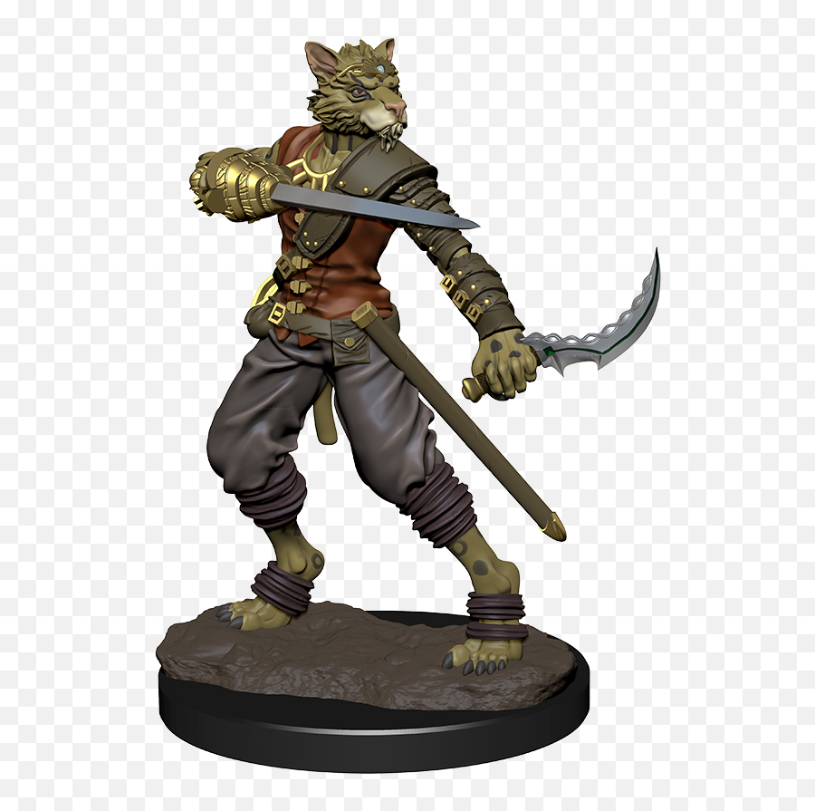 Du0026d Icons Of The Realms Premium Figures - Tabaxi Rogue Male Tabaxi Rogue Miniature Png,Starfinder Icon