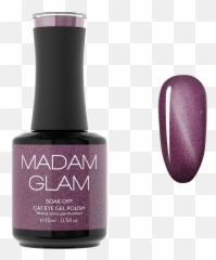 Soak - Off Gel Cat Eye Purple Just BeClause Madam Glam png