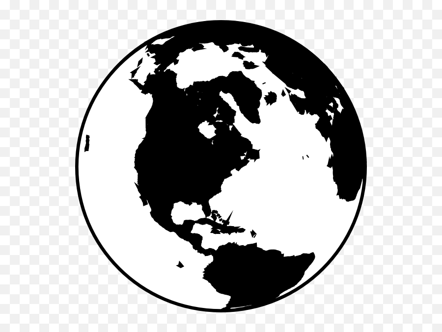 Earth Vector Png 1 Image - Globe Clipart Black And White,Earth Transparent Background