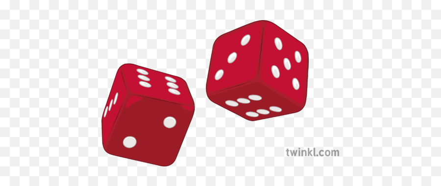 Two Red Dice Mid Roll General Board Games Chance Secondary - Dice Game Png,Red Dice Png