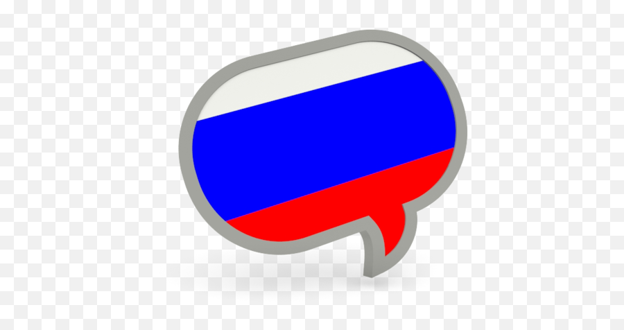 Speech Bubble Icon Illustration Of Flag Russia - Russian Flag Bubble Png,Russian Flag Png