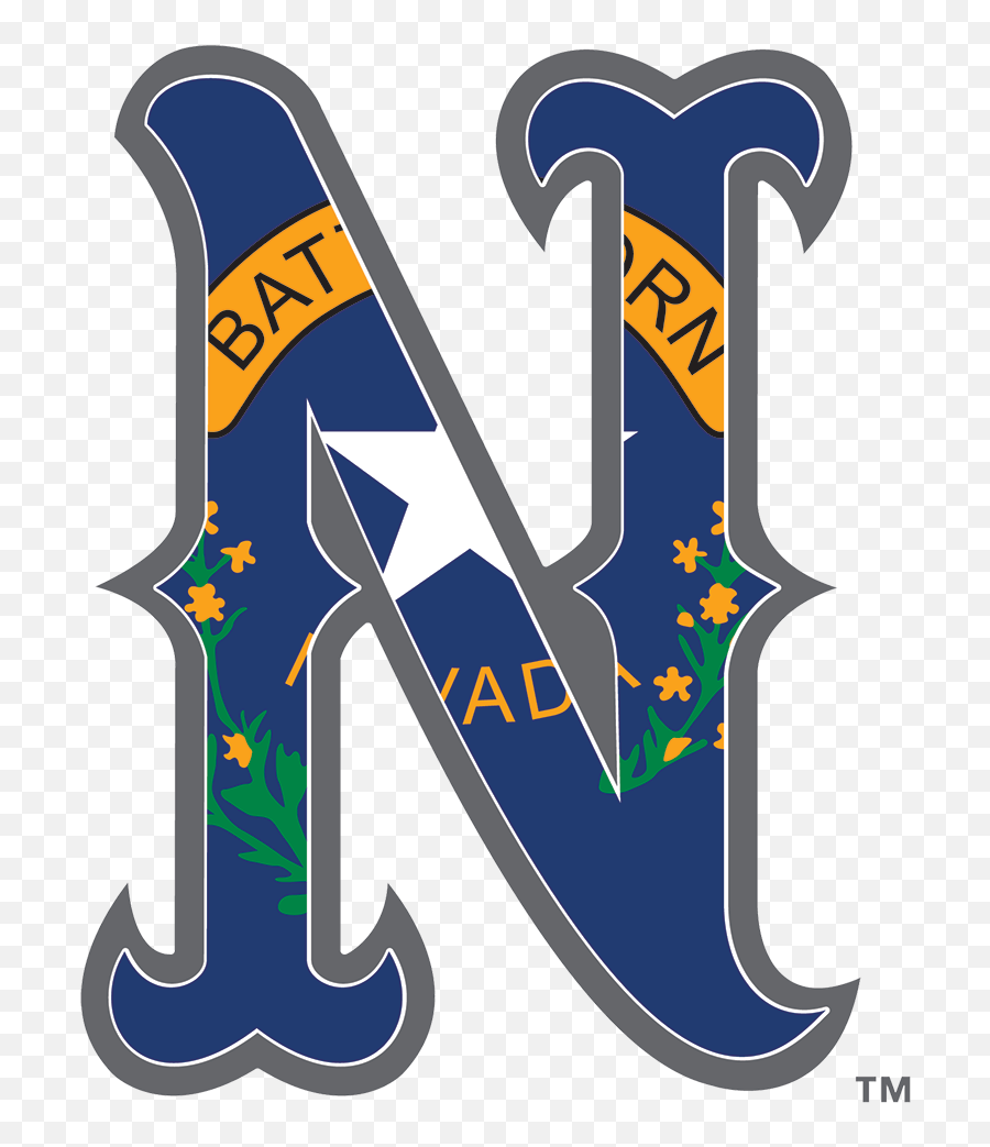 Nevada Wolf Pack Battle Born Baseball N Die Cut Decal - Nevada University Logo Png,Patriotic Logos