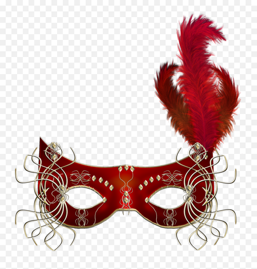 Red Masquerade Mask - Red Masquerade Mask Png,Masquerade Mask Png