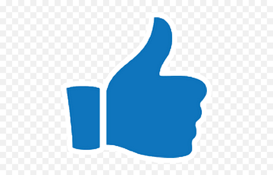 Blue Thumbs Up Transparent Png - Transparent Youtube Like Button,Youtube Thumbs Up Png