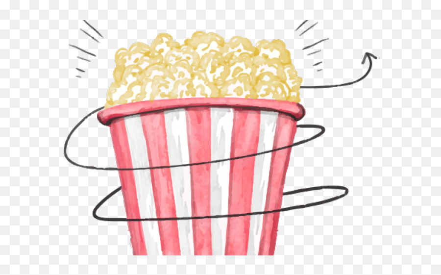 Argentina Clipart Popcorn - Watercolor Cinema Png Download Popcorn,Popcorn Transparent
