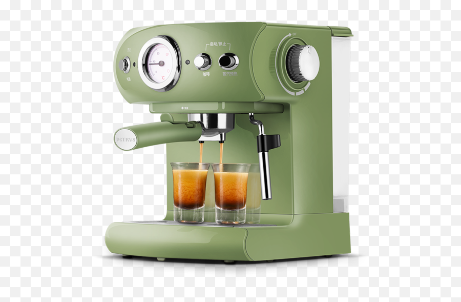 Bai Cui Pe3606 Coffee Machine Household - Espresso Machine Retro Png,Coffee Steam Png
