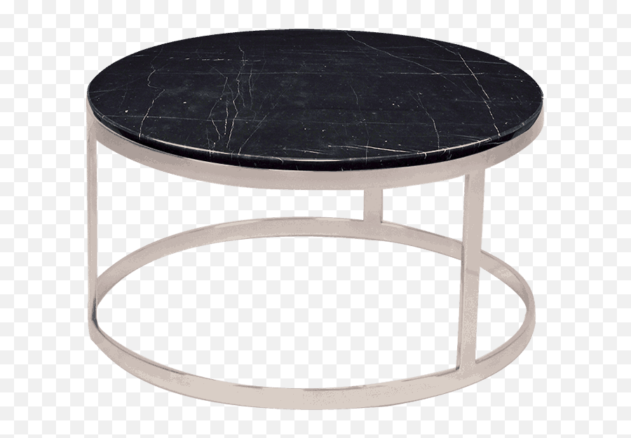 Round Marble Coffee Table Black Marquina - Coffee Table Png,Coffee Ring Png